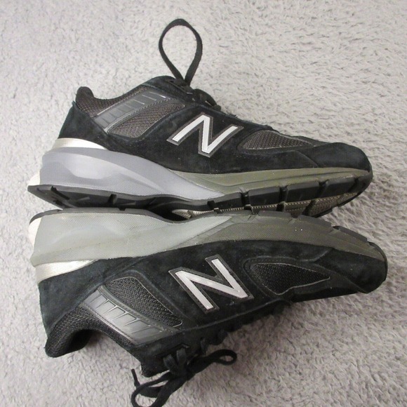 New Balance Womens 990v5 Sneaker Shoes size 9.5 B Black Suede w990bk5 - Picture 6 of 12